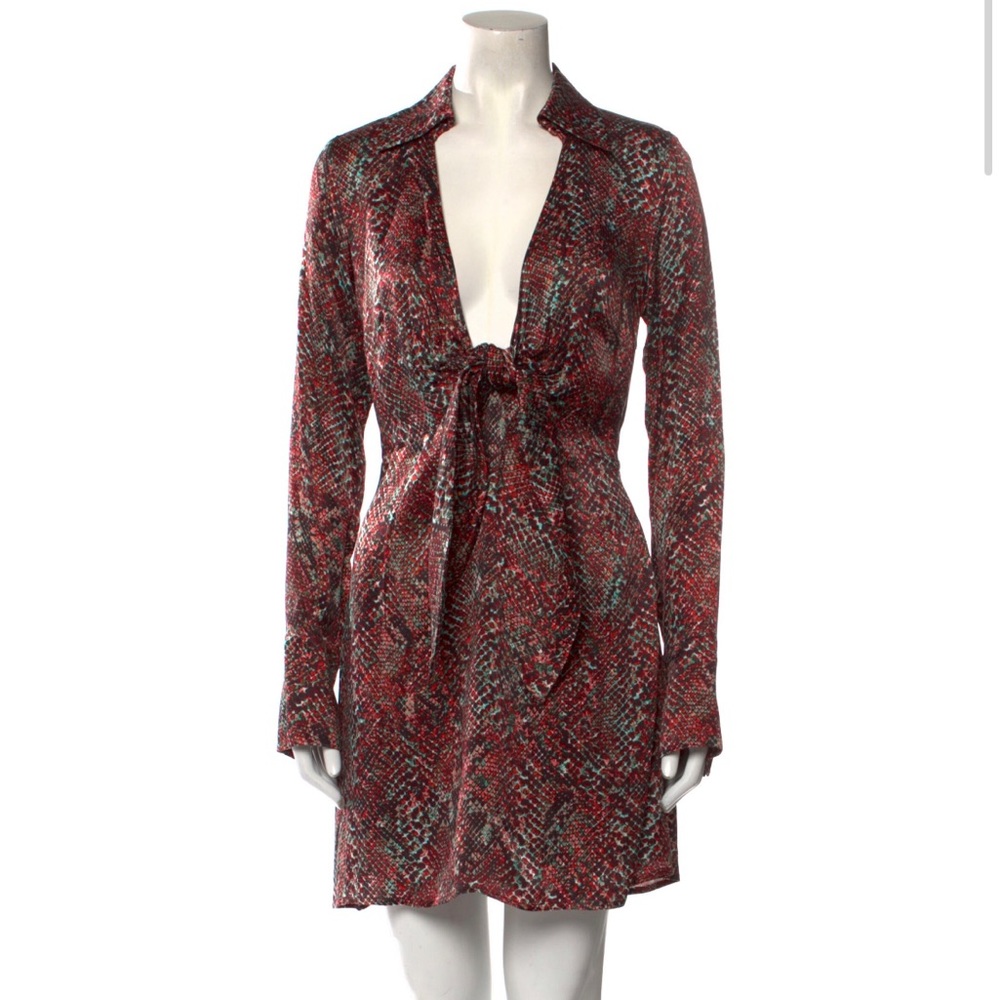 Nicholas Printed Mini-Dress